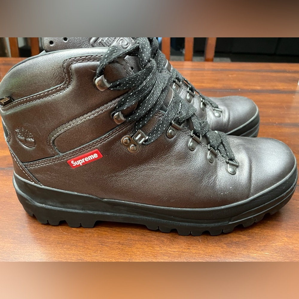 Supreme X Timberland Dark Brown Hiking Boot w/ Vibram soles